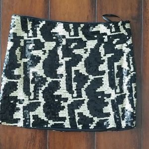 New sequin mini skirt.